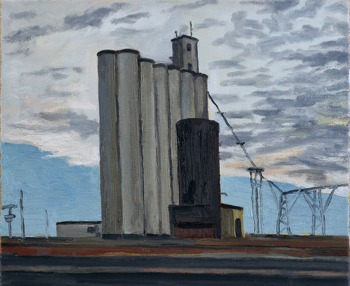  Hans_Rath_Silo_in_Texas_38x46cm_Oel_Lwd_2019 