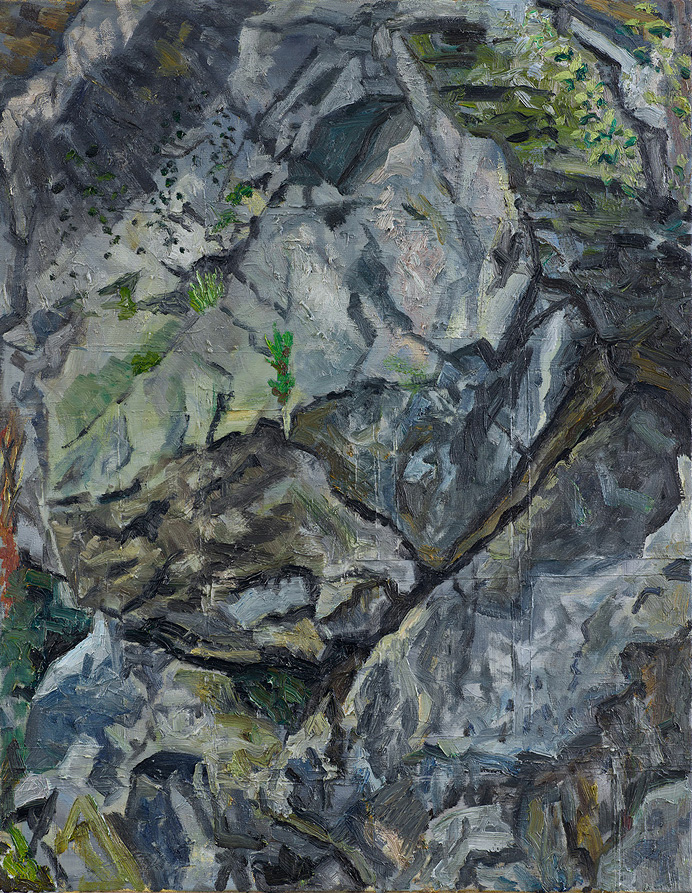  Hans_Rath_Felswand_VII_90x70cm_Oel_Lwd_2017 